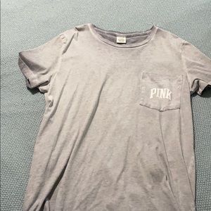 Victoria Secret’s “Pink short sleeved t-shirt